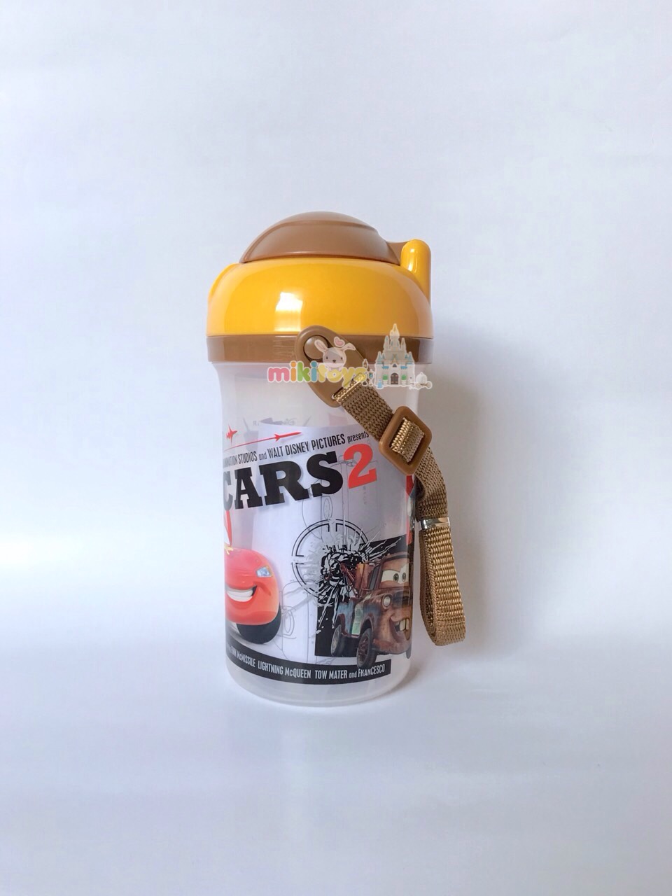 กระติกน้ำ Disney Cars คาร์ สีเหลืองน้ำตาล