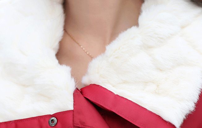 PreOrder - เสื้อกันหนาวแฟชั่นเกาหลี ไซส์ใหญ่ ไซส์เล็ก เป็นแจ๊คเก็ตตัวยาว คอปกใหญ่ สี : แดง / เขียว / ดำ / เหลือง