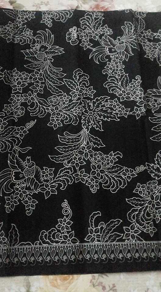 ผ้าถุงคอตต้อนขาวดำ