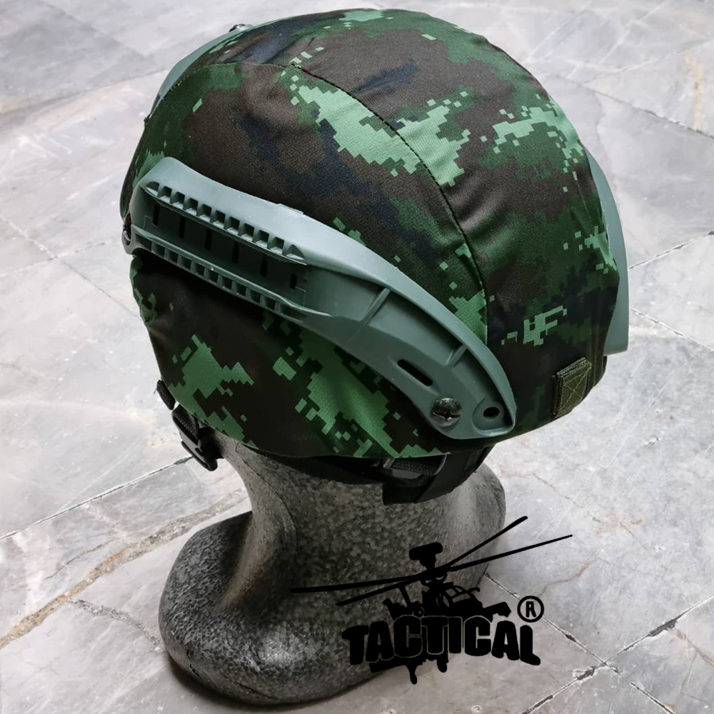 หมวก Mich 2000 พร้อมผ้าคลุม