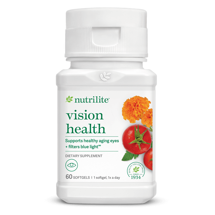 Nutrilite Vision Health สูตรใหม่ วิตามินบำรุงสายตา ป้องกันการเกิดต้อกระจก ลดความเสี่ยงจอประสาทตาเสื่อม ปกป้องแสงสีฟ้า