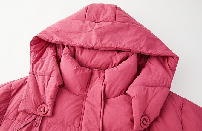 2324-0071 โค้ทไซส์ใหญ่ สีสวยอีกแล้ว ขนเป็ดนะคะ Hoodถอดไม่ได้