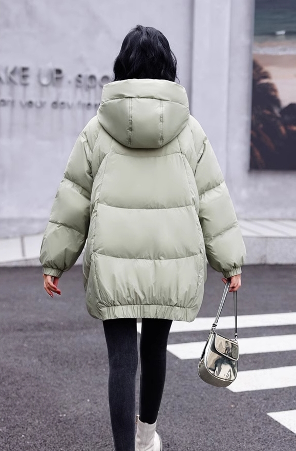 2324-0045 เสื้อกันหนาวไซส์ใหญ่ ขนเป็ด แบบสั้น ใครชอบมาจัดเลย