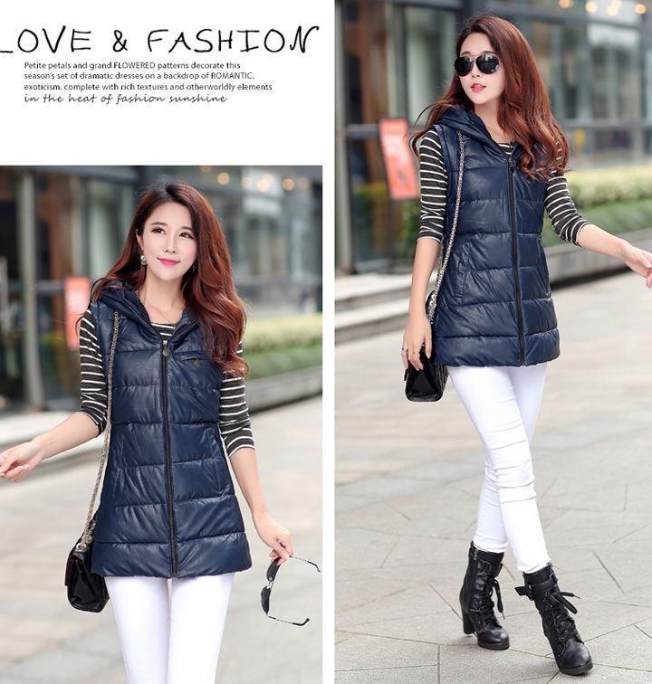 PreOrderคนอ้วน - เสื้อกั๊กแฟชั่น ผ้าร่มบุนวม ไม่หนา มี Hood สี : ดำ / ส้ม / กุหลาบแดง / แดง / เหลือง / น้ำเงิน / น้ำตาลอ่อน / น้ำตาล