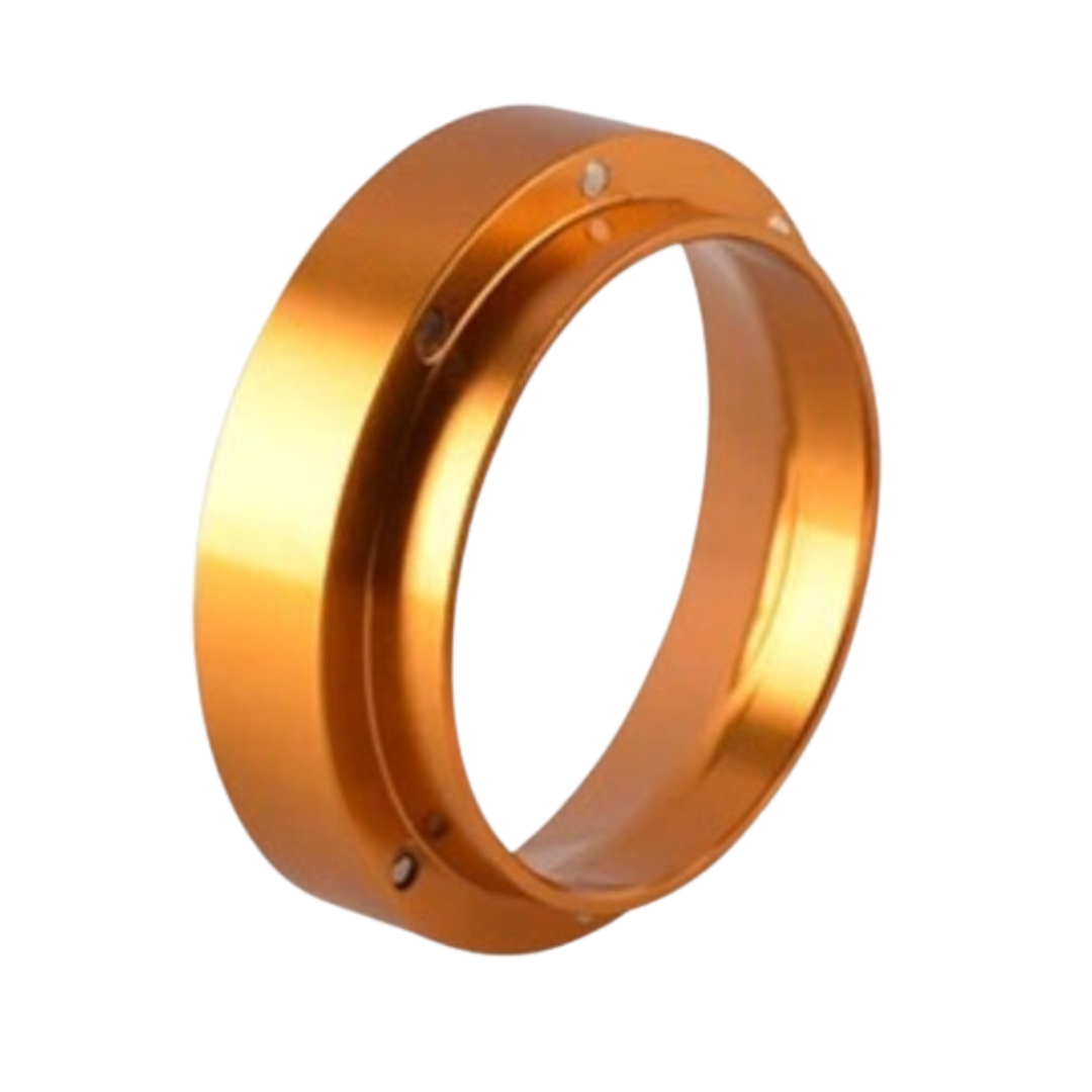 วงแหวนครอบด้ามชงกาแฟอลูมีเนียม 58 มิล มีแม่เหล็กดูด สีเหลืองทอง รหัส 2623