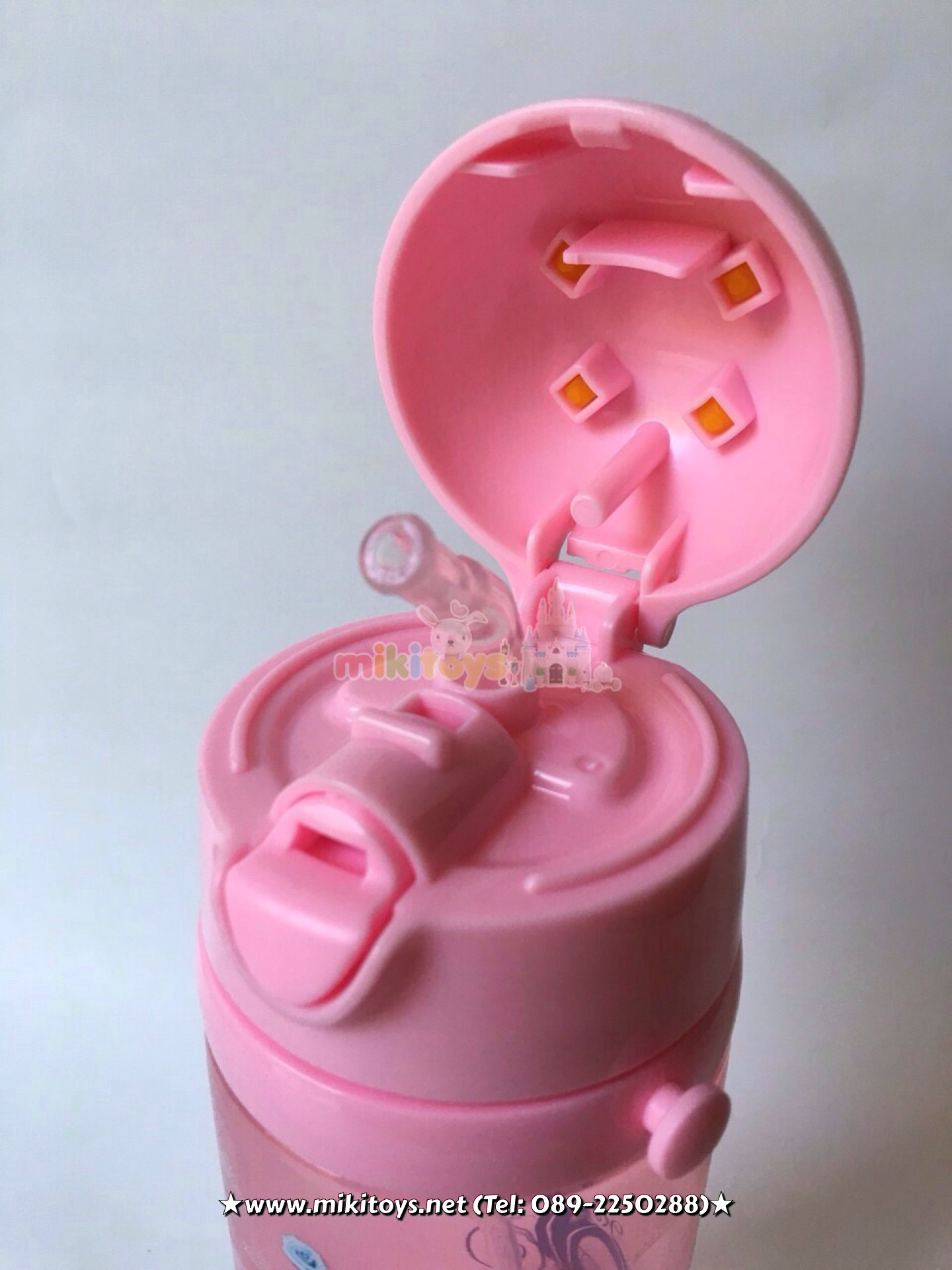 3D ~ กระติกน้ำสำหรับเด็ก Princess with crown 3D เจ้าหญิง สีชมพูหวานๆ ลายมงกุฏและดอกกุหลาบ