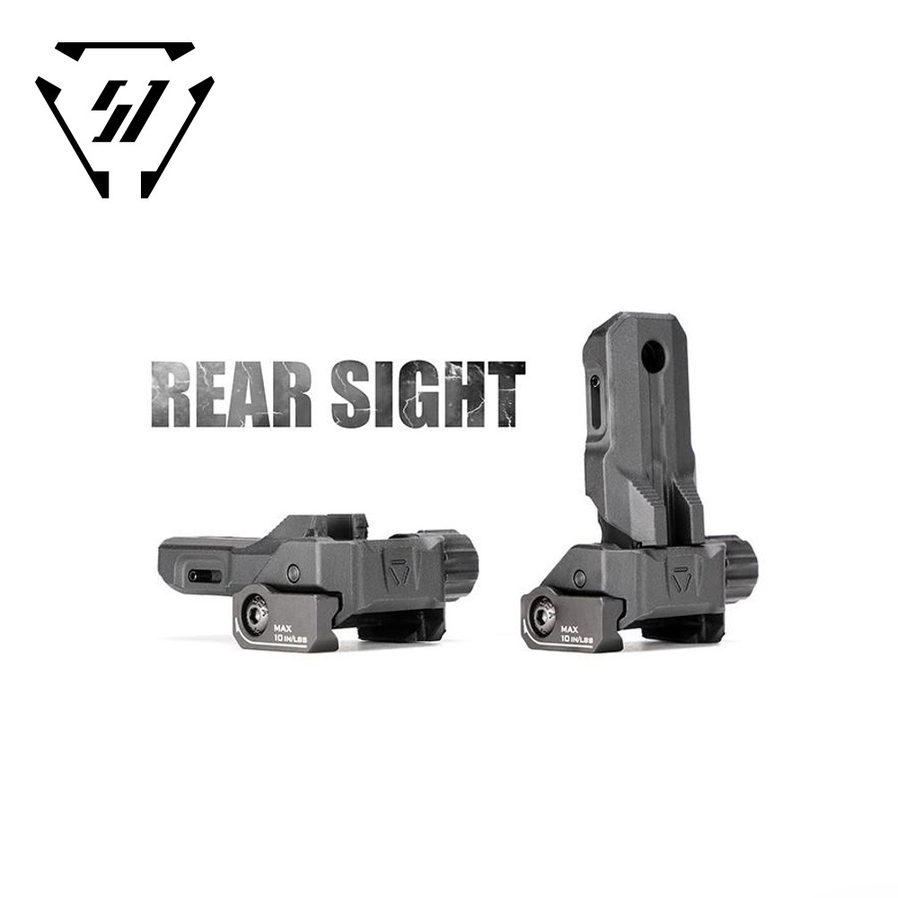 ศูนย์หน้า-หลัง พับได้ ทรง Strike Polymer Backup Sights
