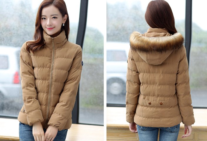 PreOrderคนอ้วน - เสื้อกันหนาวแฟชั่น ไซส์ใหญ่ คนอ้วน บุนวมหนา มีHood ขนเฟอร์ สี : เขียว / กากี / แดง / ฟ้า / ดำ