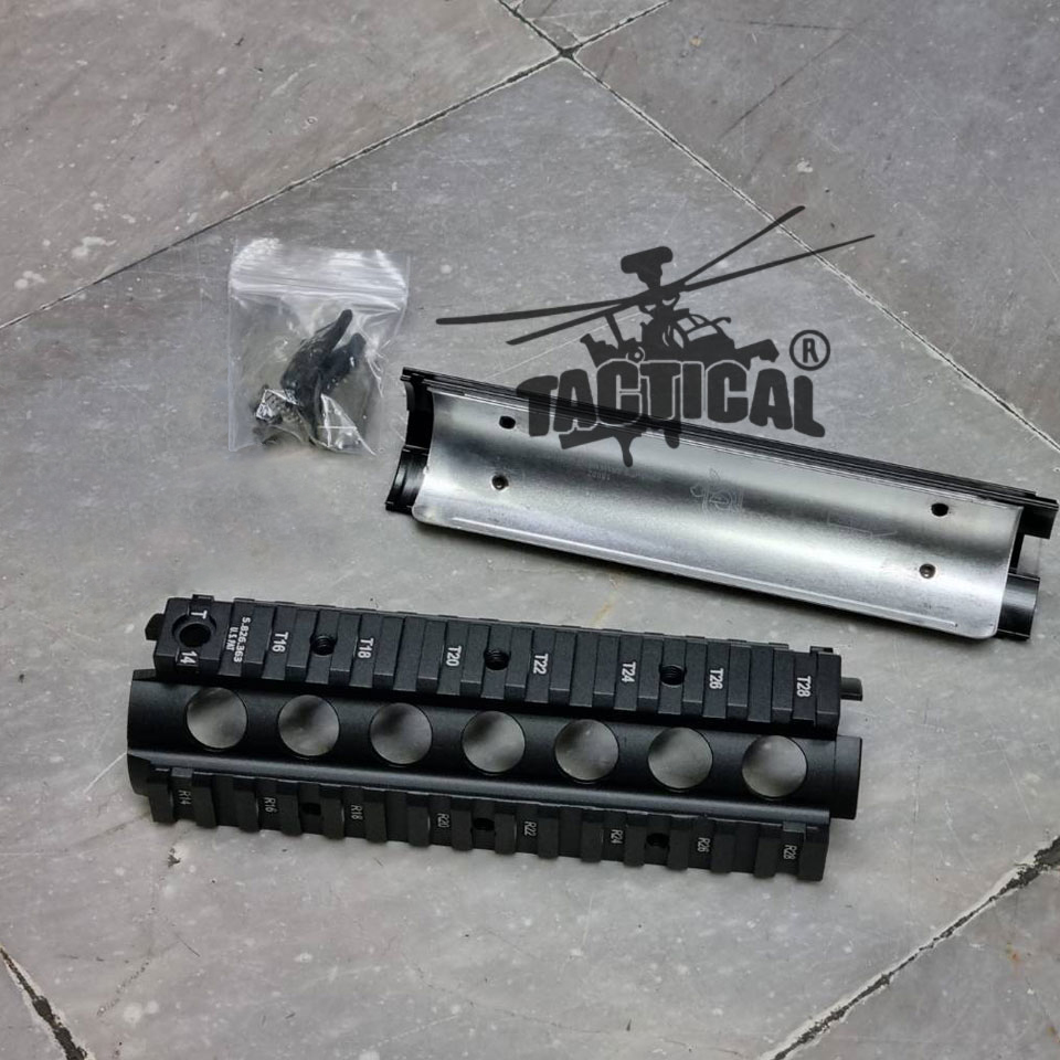 ชุดหน้า M4 CQB ระบบราง Picatinny 7 นิ้ว (มีแผ่นอลูมิเนียม)