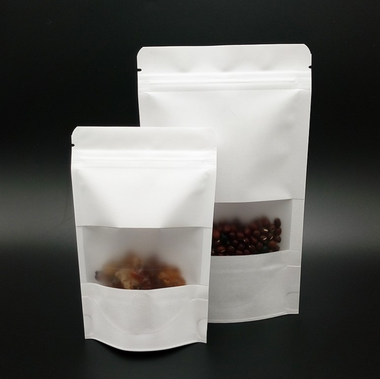 ถุงกระดาษคราฟท์สีขาวถุง ziplock 12*20 ซม. จำนวน 50 ใบ รหัส 2075