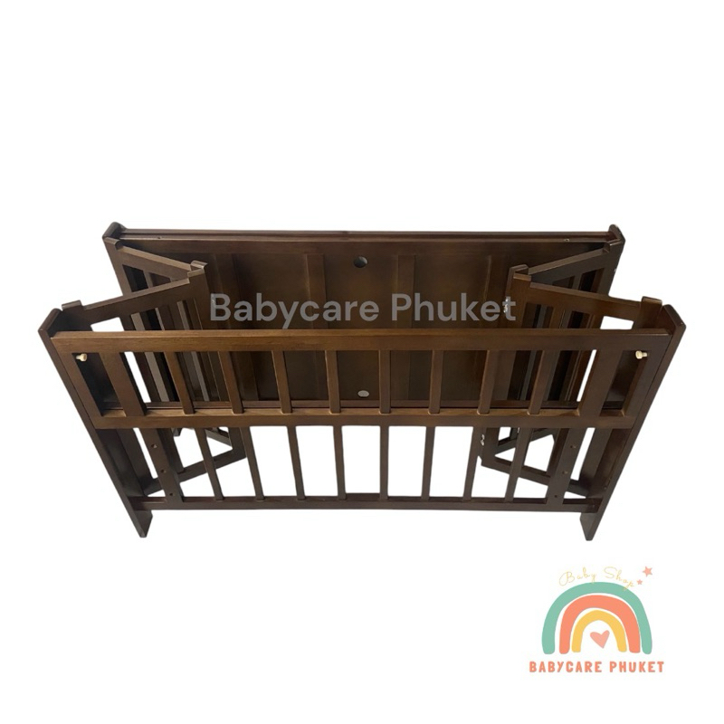 Folding Baby Cot เตียงไม้พับได้