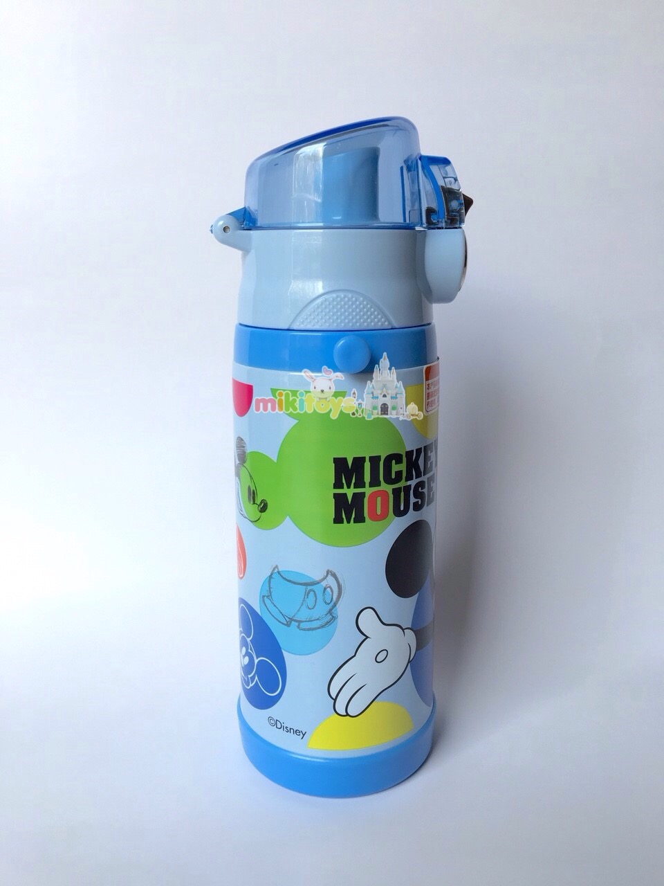 กระติกน้ำเก็บความเย็น รุ่นยกดื่ม มิกกี้เมาส์#ลาย2 Mickey Mouse ระบบตัวล็อค2ชั้น