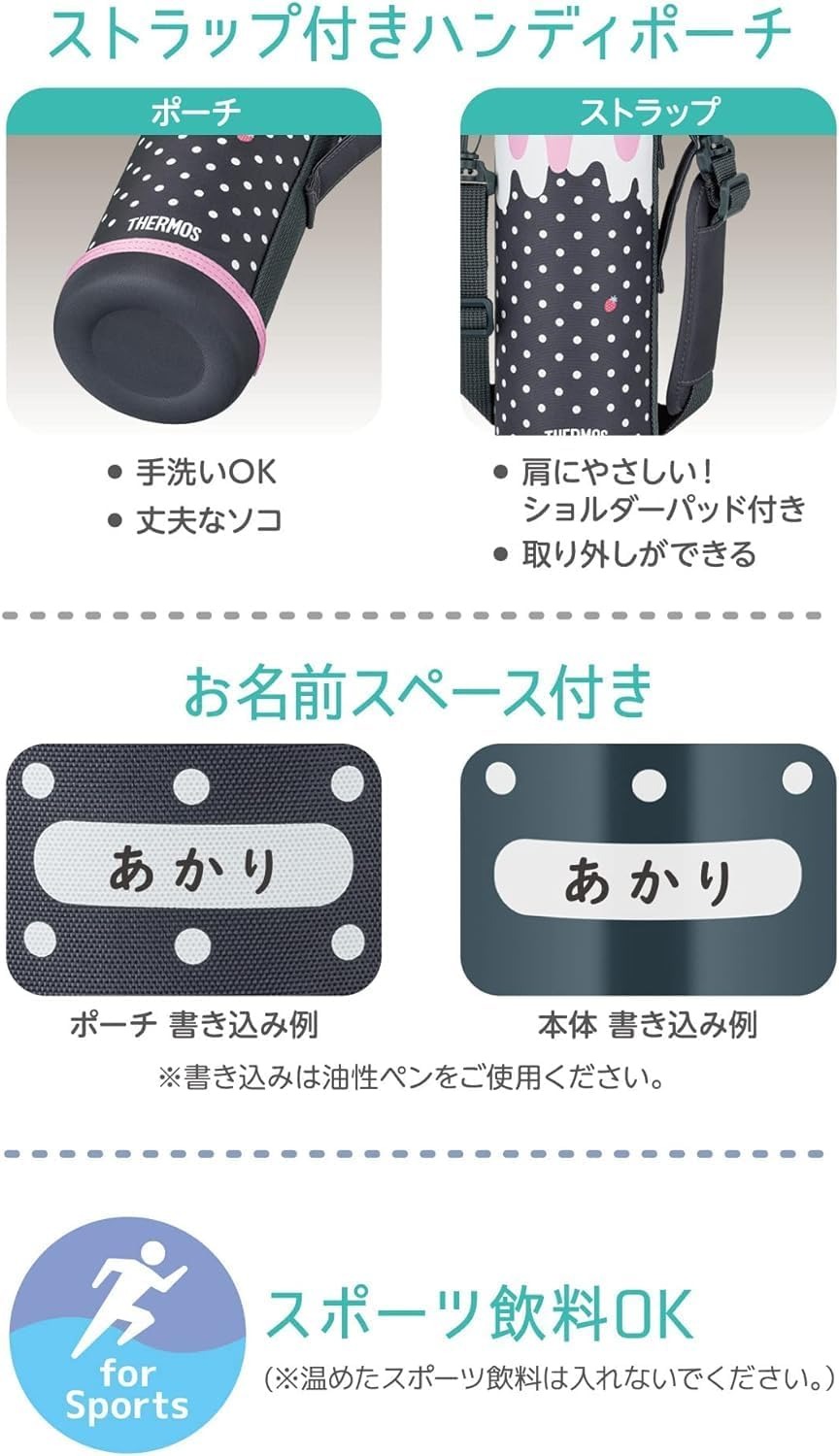 THERMOS FJJ-1001WF Vacuum Insulated 2-Way Bottle 1L สี Gray Pink เทอร์มอสกระติกน้ำกีฬาฉนวนสุญญากาศ เก็บอุณหภูมิได้ทั้งร้อนและเย็น ขนาด 1ลิตร