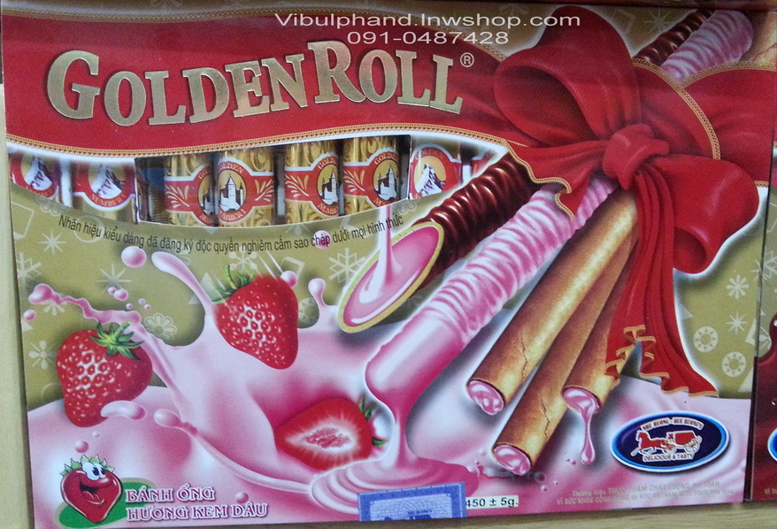 Golden Roll ขนมทองม้วนสอดไส้
