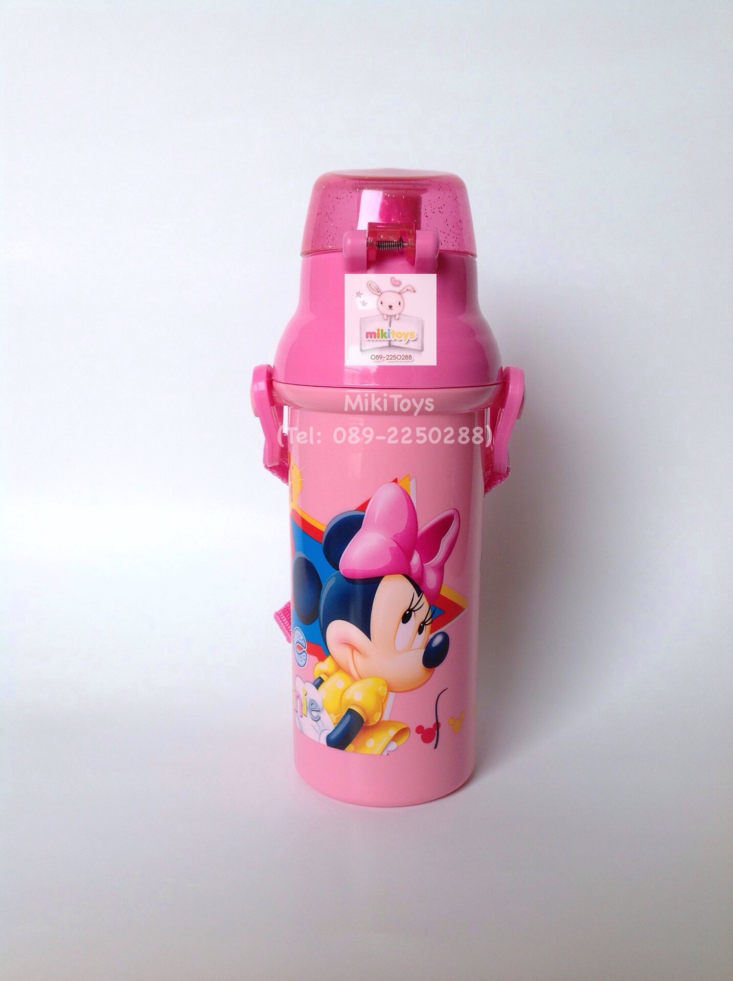 ✅กระติกน้ำมินนี่เมาส์ Minnie Mouse สีชมพู รุ่นยกดื่ม ทำความสะอาดง่ายสุดๆ