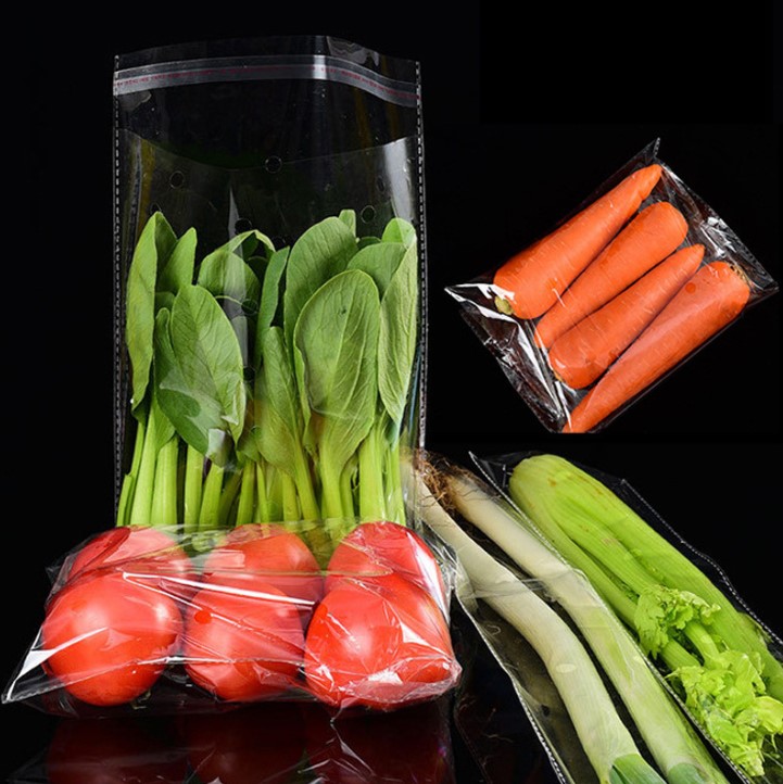 ถุงใส่ผัก-เบเกอรี่ เจาะรูแบบหายใจได้ (Breathable) ช่วยรักษาความสดใหม่ให้ถึงที่สุด