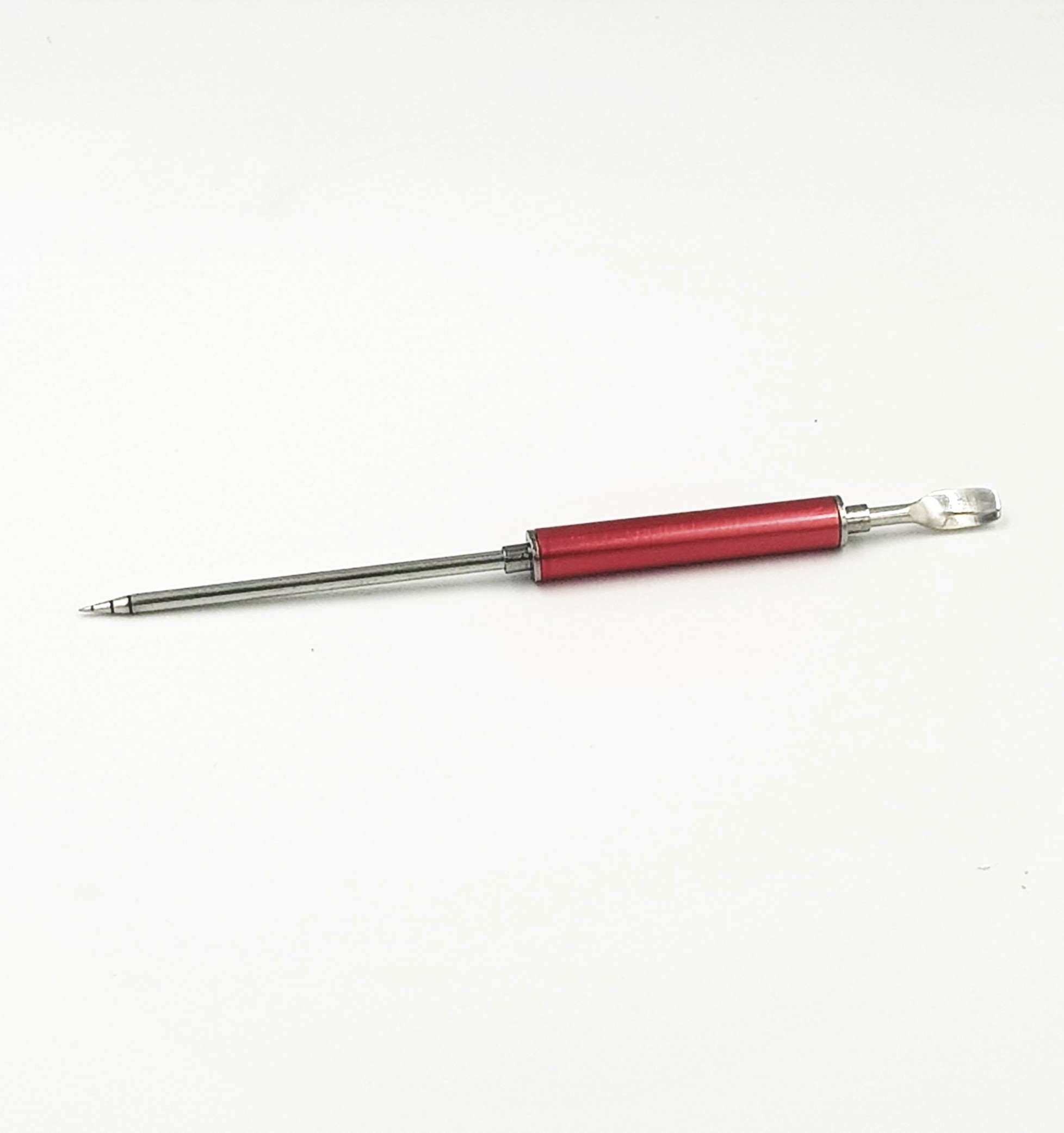 ปากกาวาดลายลาเต้อาร์ตสแตนเลส มีที่จับ สีแดง Latte art pen ยาว 13.5 ซม. รหัส 2300