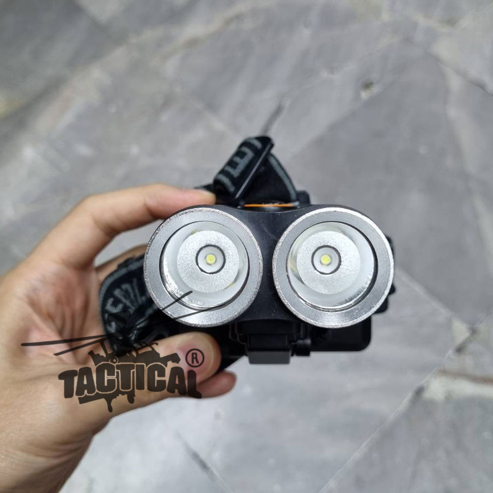 ไฟฉายคาด 2 หัว LED แบบชาร์จไฟได้