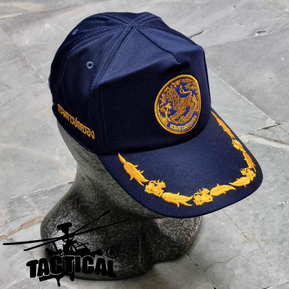 หมวกแก๊ป กรมการปกครอง ซิปหลัง (หมวกปฏิบัติการนอกเครื่องแบบ ตามระเบียบกรมการปกครอง ฉบับที่ 2 พ.ศ. 2568) ไม่ช่อ / 1 ช่อ / 2 ช่อ