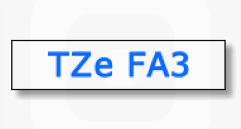 เทปพิมพ์อักษร TZE-FA3