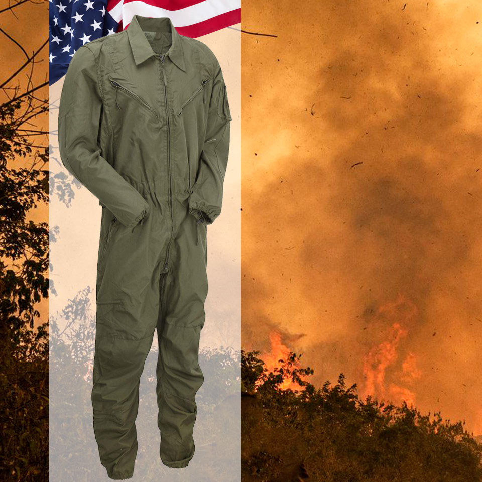 ชุดทนไฟ Unissued Fire Resistant (Nomex Coverall Suit)