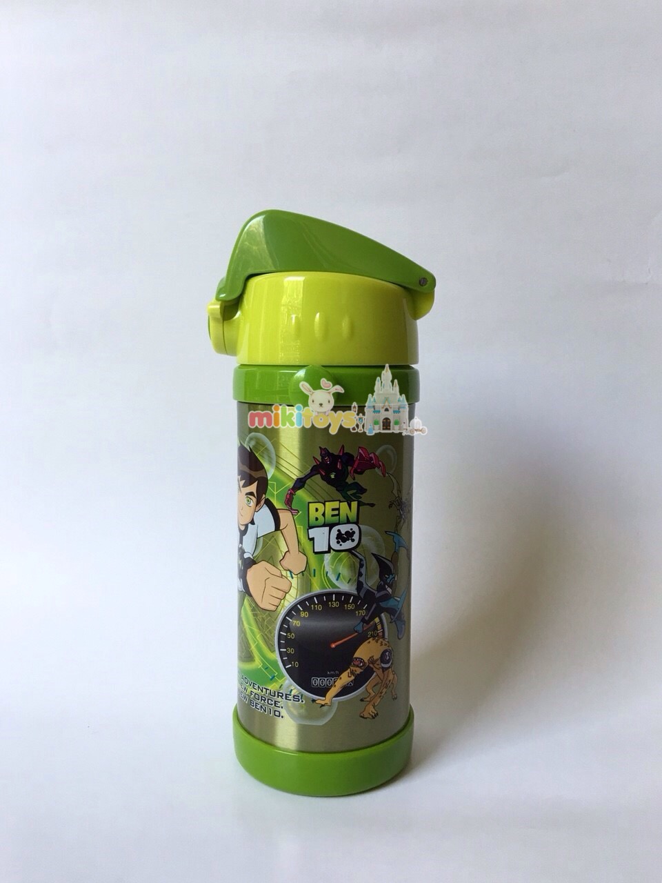 กระติกน้ำเก็บอุณหภูมิ BEN10 เบนเทน สีเขียวสุดเท่ห์ ขนาด350ml.