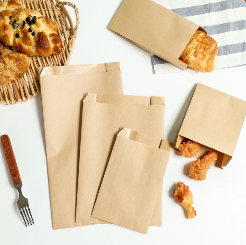 ถุงกระดาษใส่อาหาร แพ็ค 50 ชิ้น