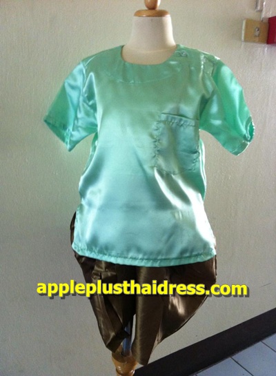T83 เสื้อผ้ามัน+โจงไหมทอง
