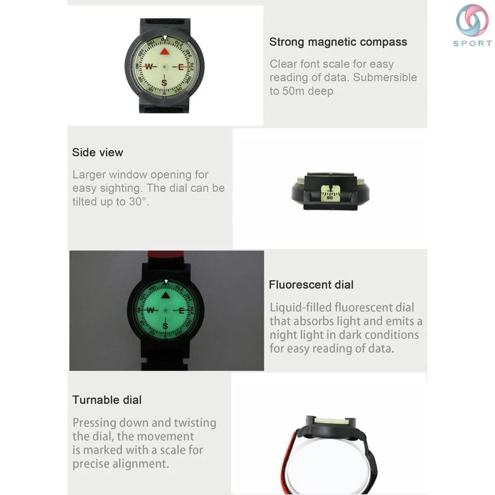 เข็มทิศข้อมือดำน้ำ (Diving Compass)