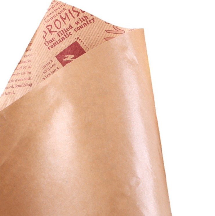 กระดาษไขรองอาหาร (Greaseproof paper) เคลือบกันน้ำ-น้ำมัน ขนาด 28x38 ซม. แบบแพ็ค 100 ชิ้น