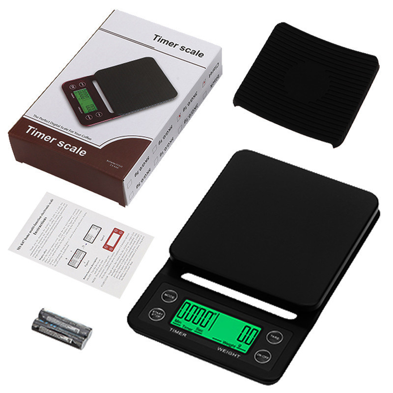 ตาชั่งดิจิตอล 2 in 1 ขนาด 3000g. มีระบบชั่งน้ำหนัก และจับเวลา รหัส 1129