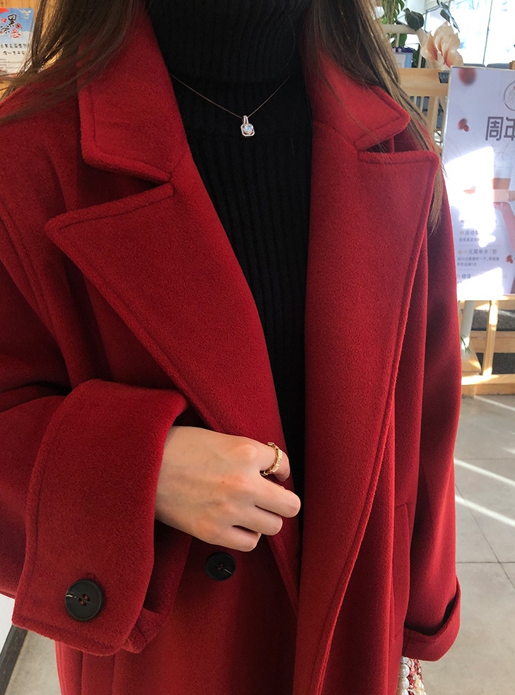 2324-0021 โค้ทวูลแบบยาว ไซส์เล็กไปนิด