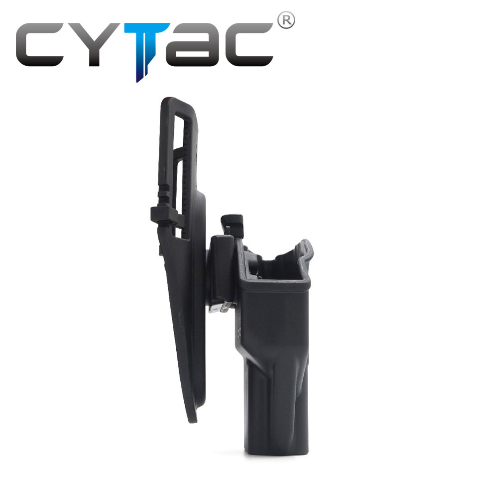 (งานแท้) ซองปืนปลดนิ้วโป้ง + เพลทลดต่ำ + รัดขา ยี่ห้อ Cytac
