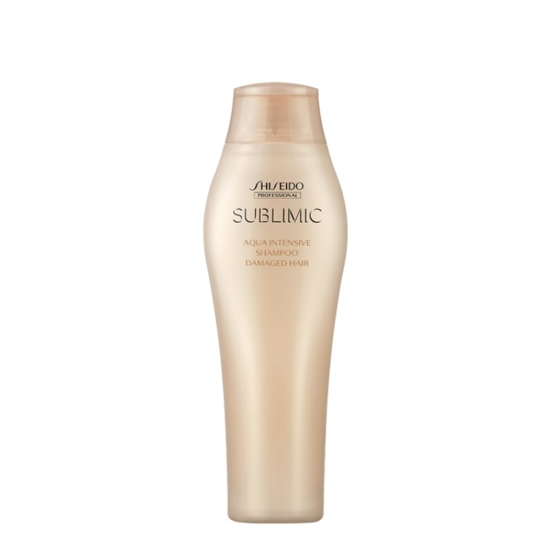 SHISEIDO SUBLIMIC Aqua Intensive Shampoo 250มล แชมพู สำหรับผมแห้งเสีย ขาดความชุ่มชื้นผมอ่อนแอเนื่องจากการดัดและทำสี