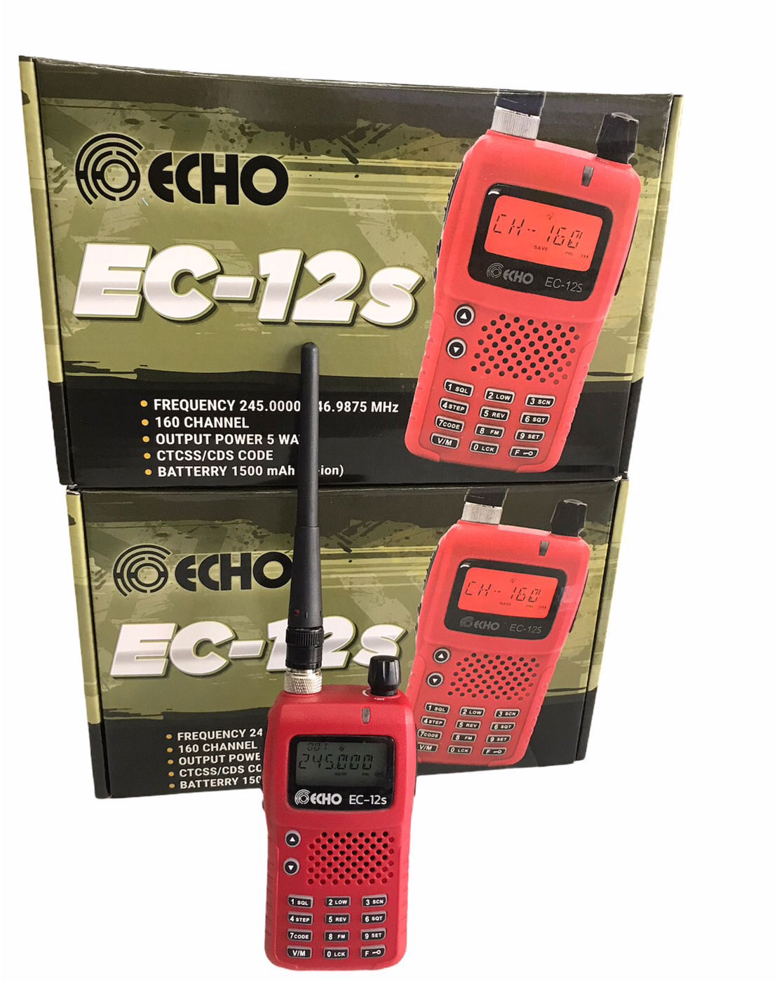 วิทยุ Echo รุ่น EC-12s สีแดง