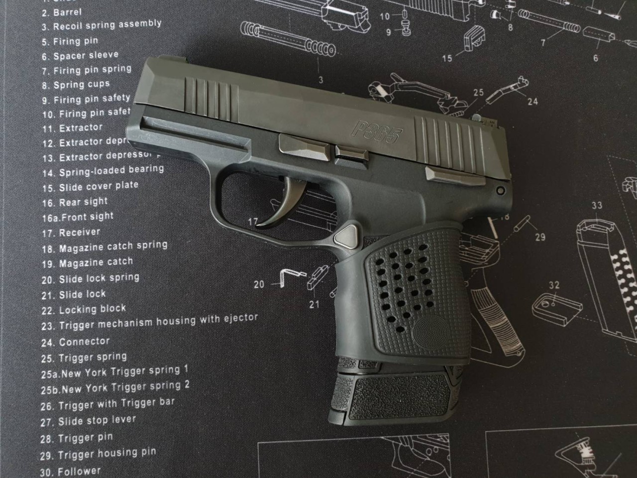 ยางหุ้มด้ามปืน Sig Sauer P365