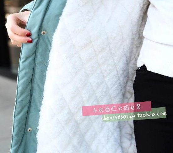 PreOrderคนอ้วน - เสื้อกันหนาว ไซส์ใหญ่ ผ้าฝ้ายโพลิเอสเตอร์ ข้างในหนังสัตว์ มี Hood+เฟอร์ สี : เทา / ดำ / เขียว