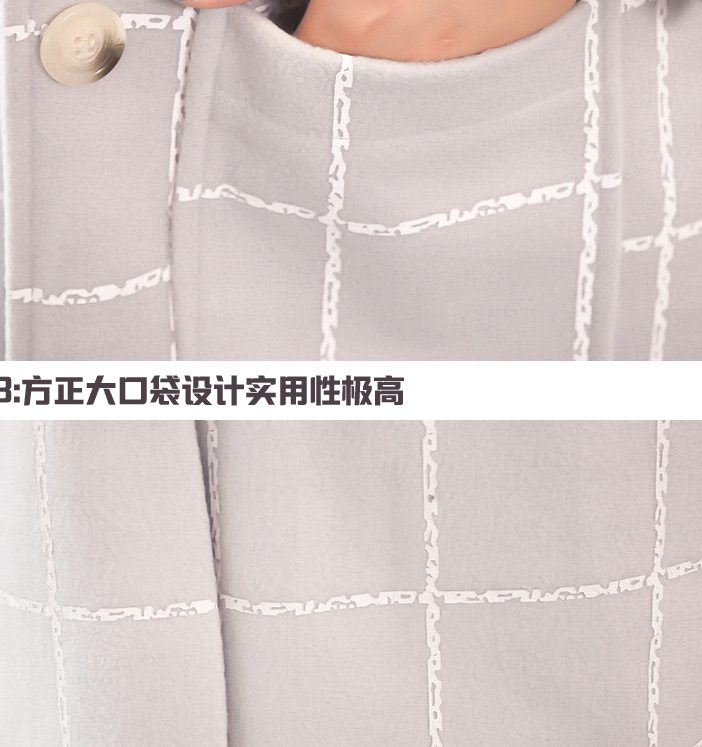 PreOrderคนอ้วน - เสื้อกันหนาวแฟชั่น ไซส์ใหญ่ ผ้าวูลขนสัตว์ ลายสก๊อต สี : ครีม / ดำ / น้ำเงิน