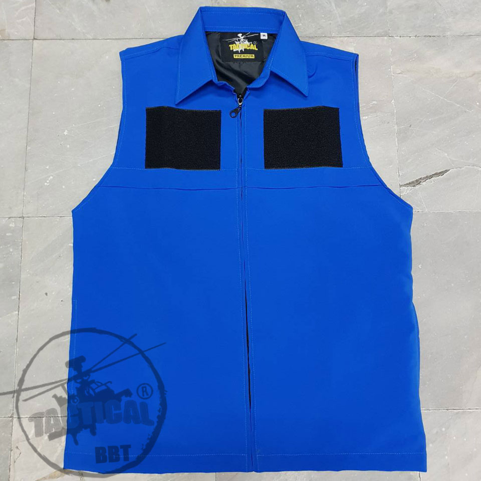 เสื้อกั๊กคอปก กรมการปกครอง น้ำเงินฟ้า ยี่ห้อ TACTICAL
