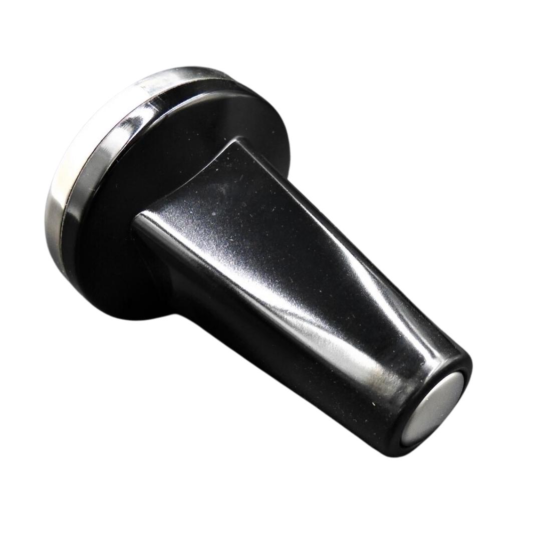 ที่กดผงกาแฟ แทมเปอร์ Tamper ขนาด 58 มิล ด้ามดำ พื้นเรียบเงิน รหัส 2087