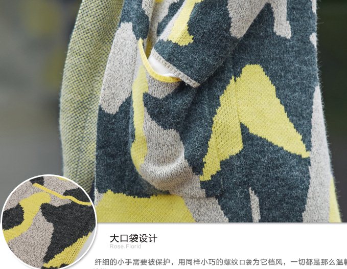 PreOrderคนอ้วน - เสื้อไหมพรมกันหนาวแฟชั่น ไซส์ใหญ่ คนอ้วน ผ้าฝ้ายไหมพรมขนสัตว์ ไม่หนา สีเหลือง