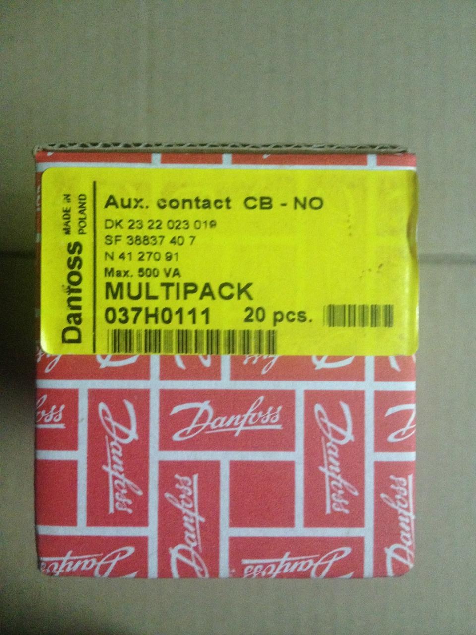 AUXILIARY CONTACT Code 037H0111