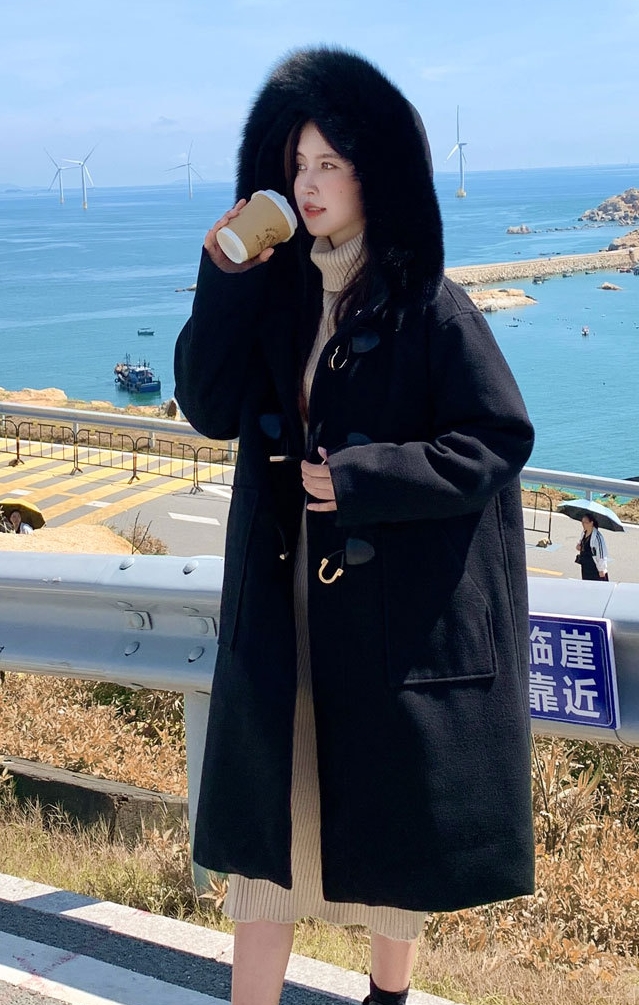 2324-0038 โค้ทวูล ไซส์ใหญ่น้า มีเฟอร์ฟูๆ