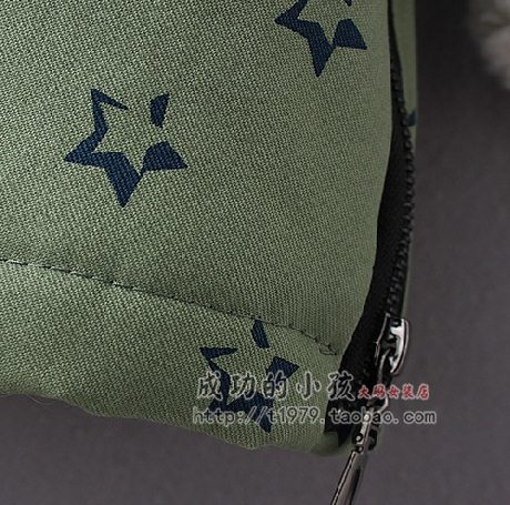 PreOrderคนอ้วน - เสื้อกันหนาว ผ้าฝ้ายพิมพ์ลายด้านนอก ข้างในบุหนังสัตว์ มี Hood สี : เขียว / แดง / น้ำเงิน