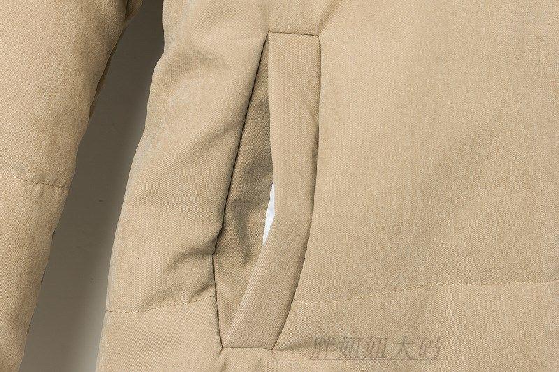 PreOrderคนอ้วน - เสื้อกันหนาวแฟชั่น ไซส์ใหญ่ คนอ้วน ผ้าฝ้ายโพลิเอสเตอร์ บุนวมหนา มีHood สี : กากี / น้ำเงิน / ดำ