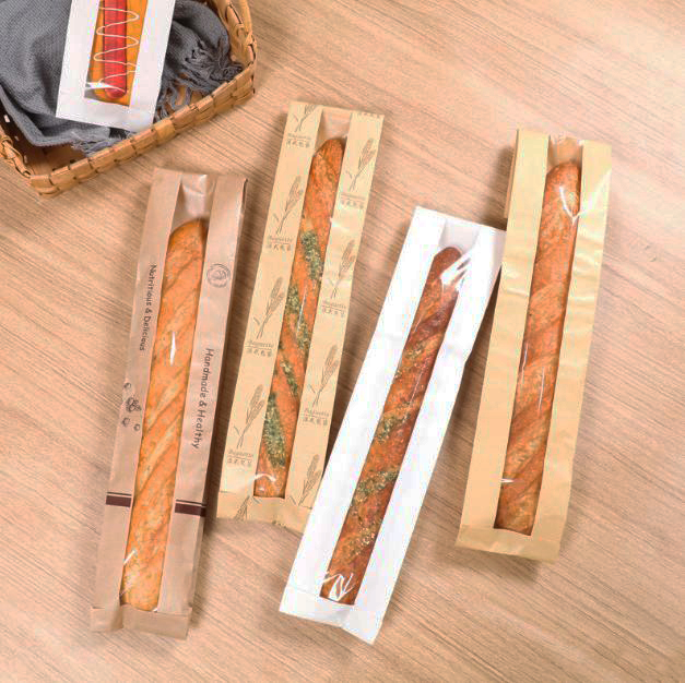 ถุงใส่ขนมปังบาเก็ต (ขนมปังแท่งสั้น-ยาว) แพ็ค 25-50 ชิ้น