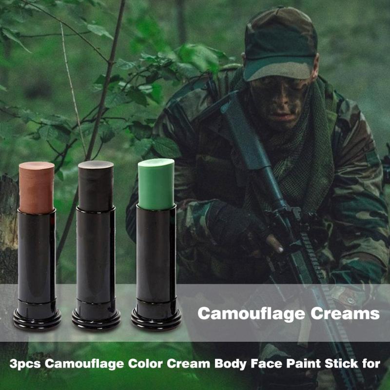 สีพรางหน้าแบบหลอด ได้ 3 สี