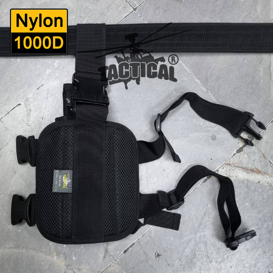 ซองปืนรัดขา BBT มีเพลทรองต้นขา ผ้า 1000D