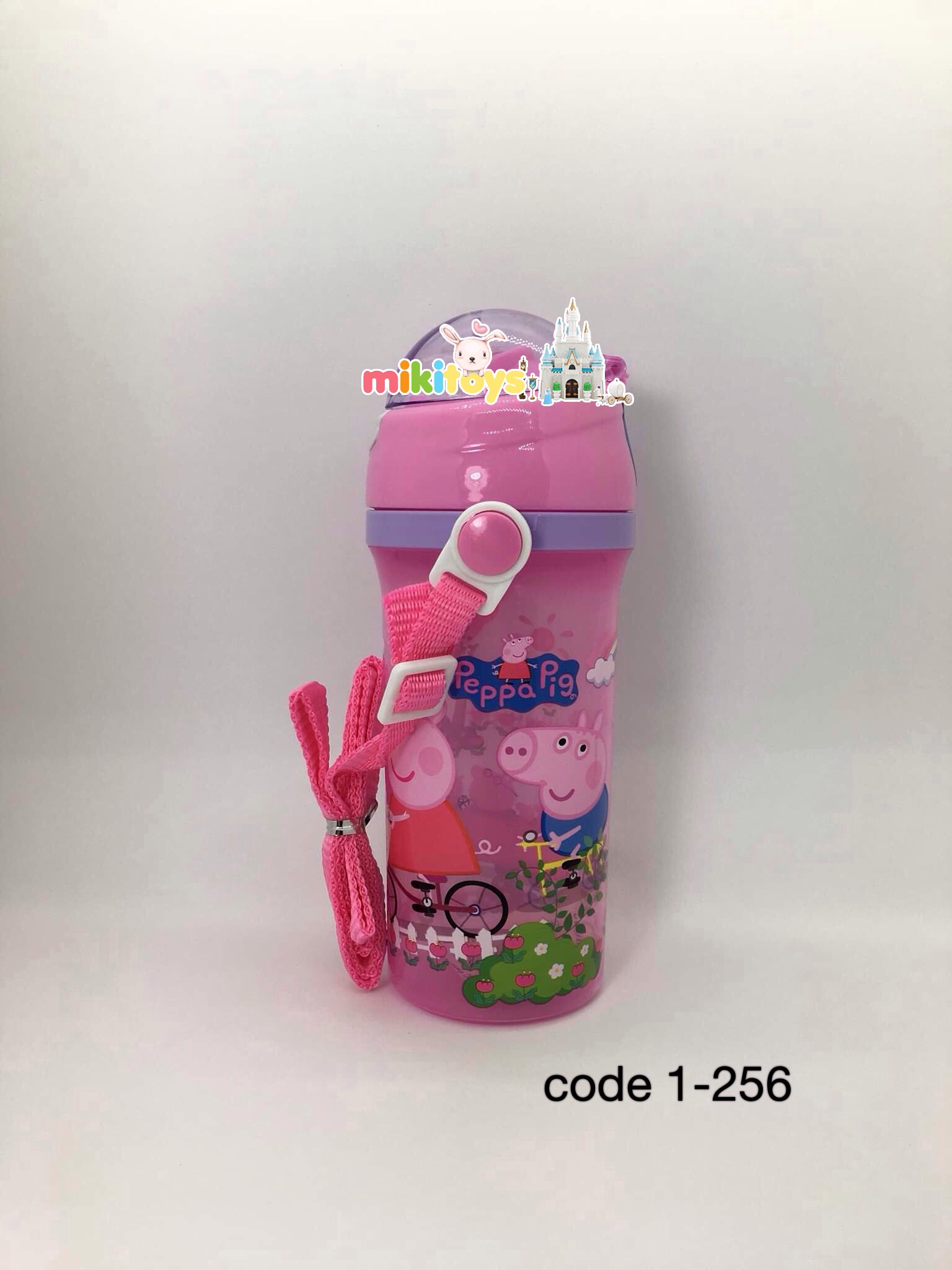 กระติกน้ำเด็กเพ้พป้า พิค Peppa Pig ด้านล่างขุ่น*BPA free ปลอดภัย