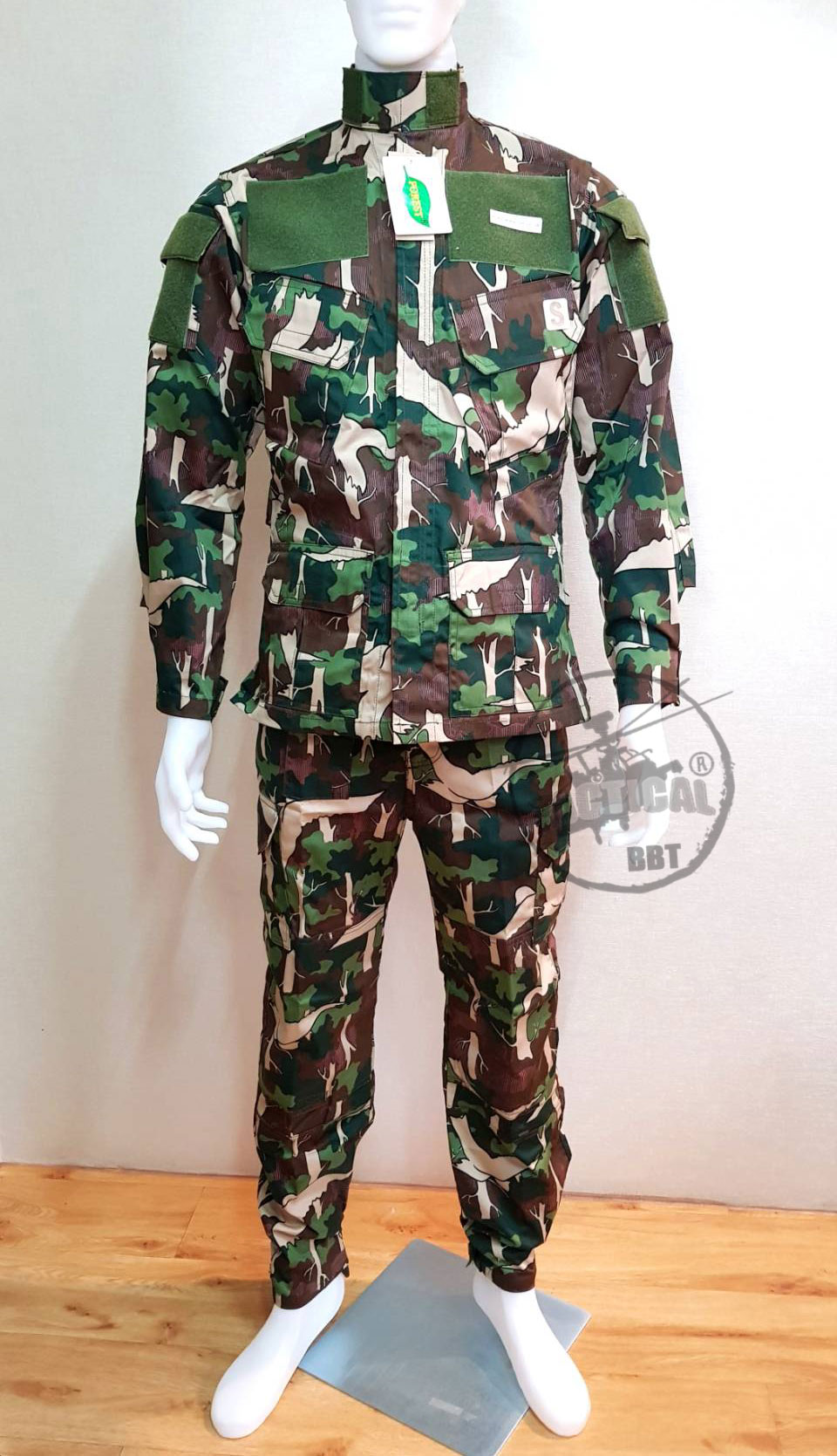 ชุดเวส ACU พรางป่าไม้ (กรมอุทยานลายนก) สีเข้ม